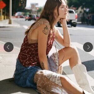 Rag & Bone Sam Patchwork Maxi Dress Womens XS Boho Chic Whimsical Fairy Romantic